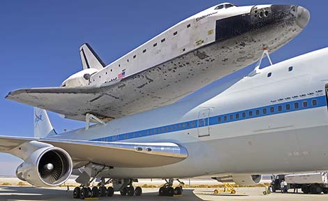 Space Shuttle Endeavour at NASA Dryden Flight Research Center, September 20, 2012